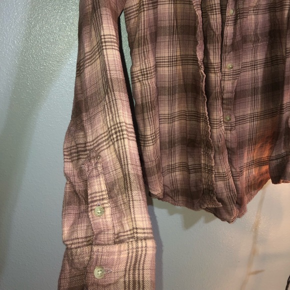 Coral Colored Flannel - Picture 3 of 3
